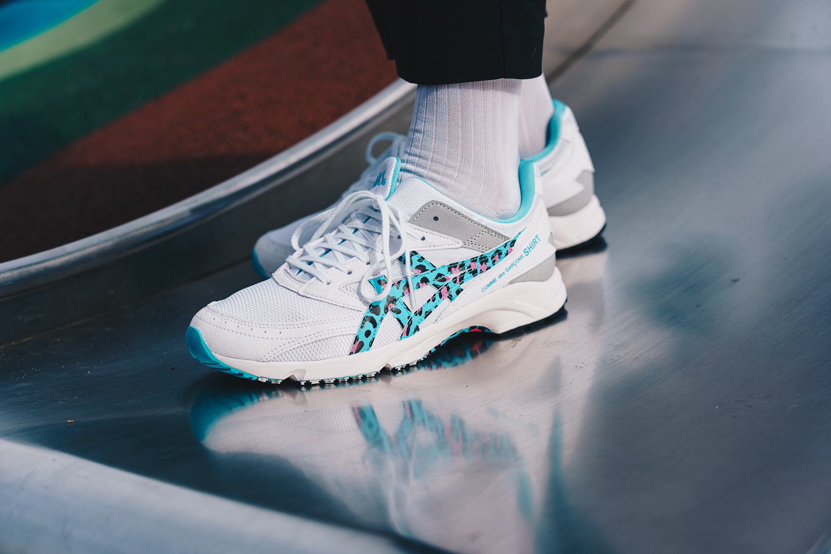 Asics x Comme Des Garsons Shirt Tarther SC White/ Aquarium | Footshop