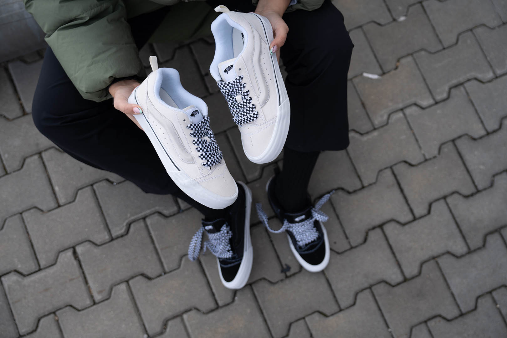 Vans Vault Knu Skool LX Suede Marshmallow/ White | Footshop