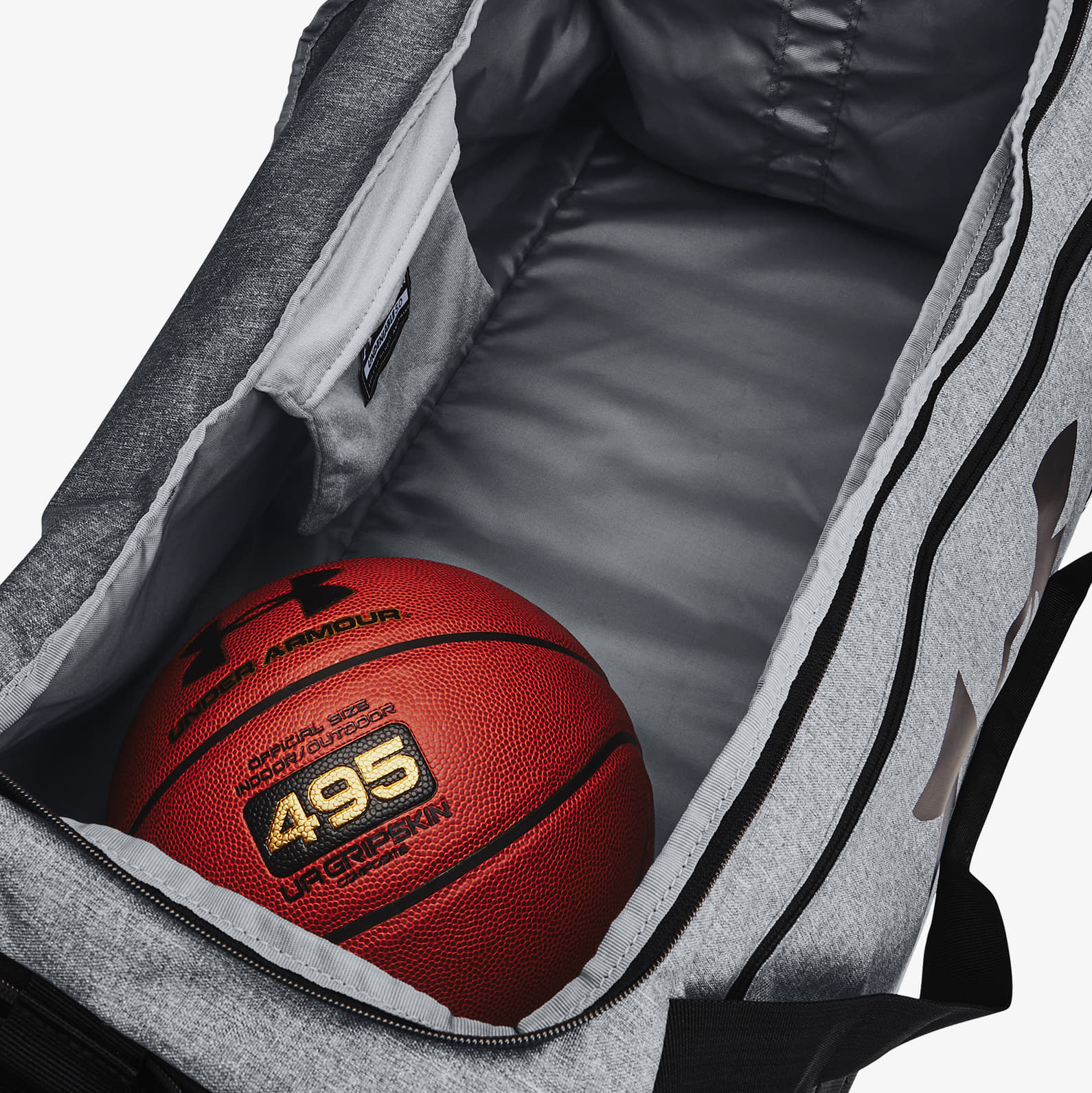 Ristilaukut Under Armour Undeniable 5.0 Duffle Bag Light Pitch Gray Medium Heather/ Black/ Black