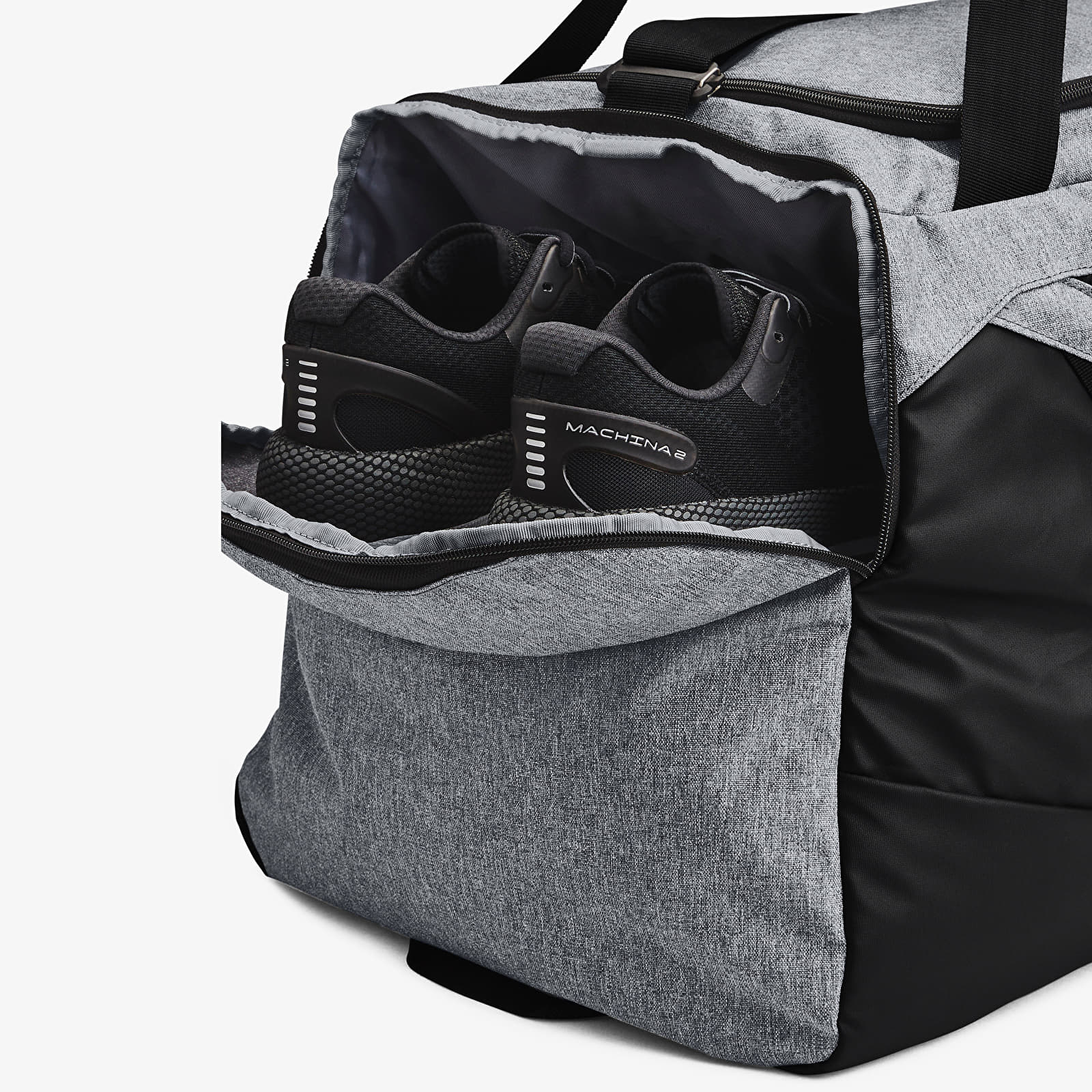Ristilaukut Under Armour Undeniable 5.0 Duffle Bag Light Pitch Gray Medium Heather/ Black/ Black