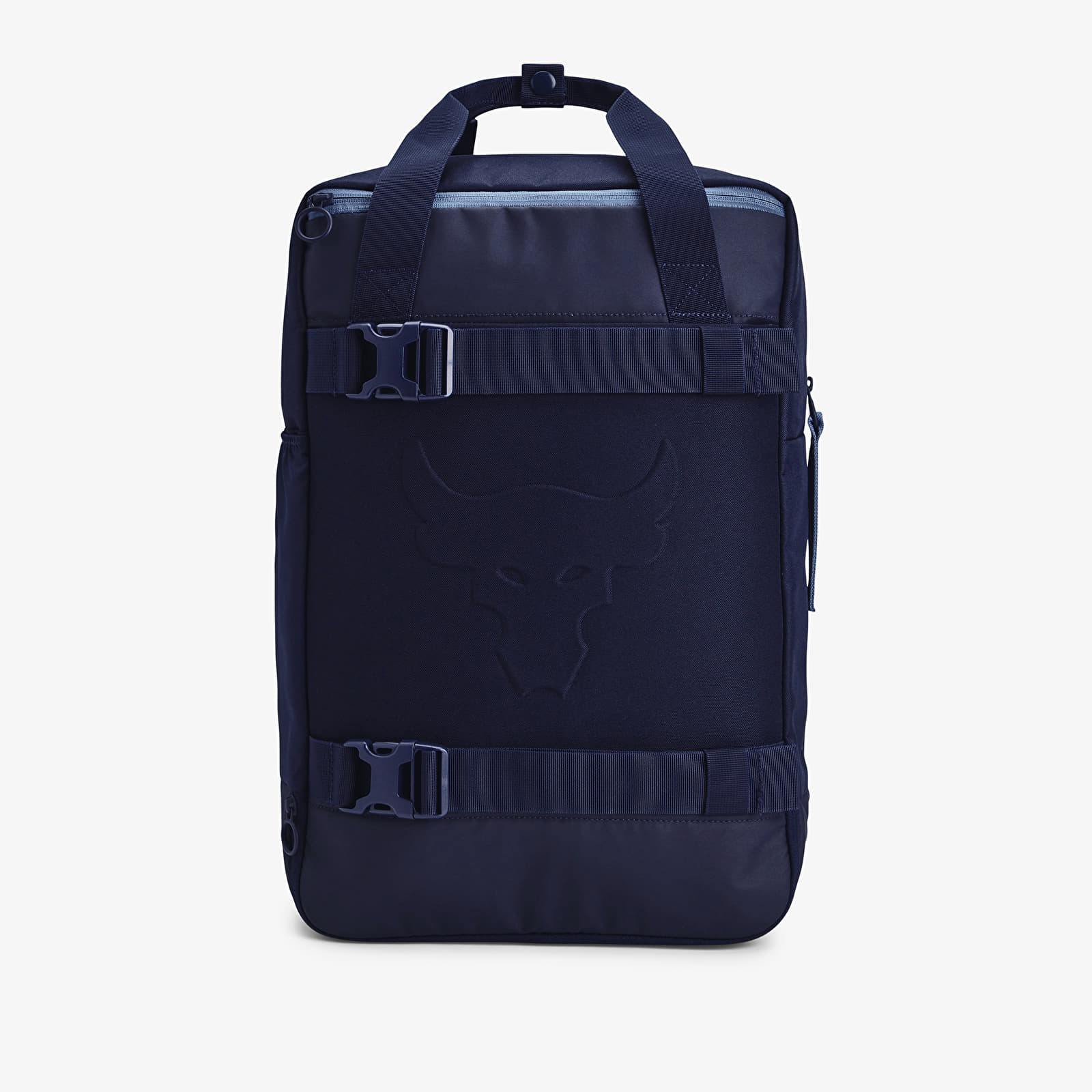 Levně Under Armour Project Rock Box Duffle Backpack Midnight Navy/ Midnight Navy/ Hushed Blue