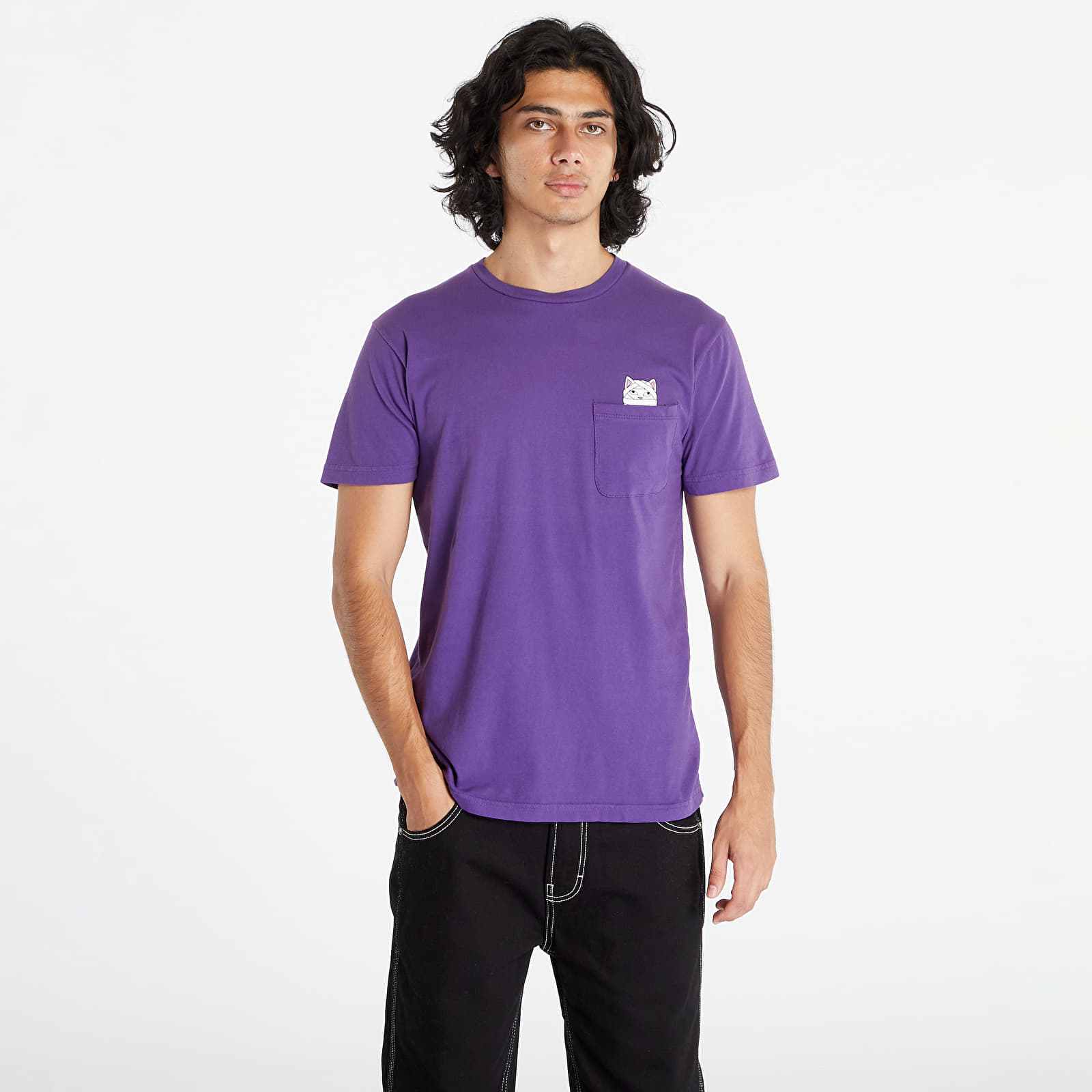 T-Shirts RIPNDIP Mummy Nermal Pocket Tee Purple