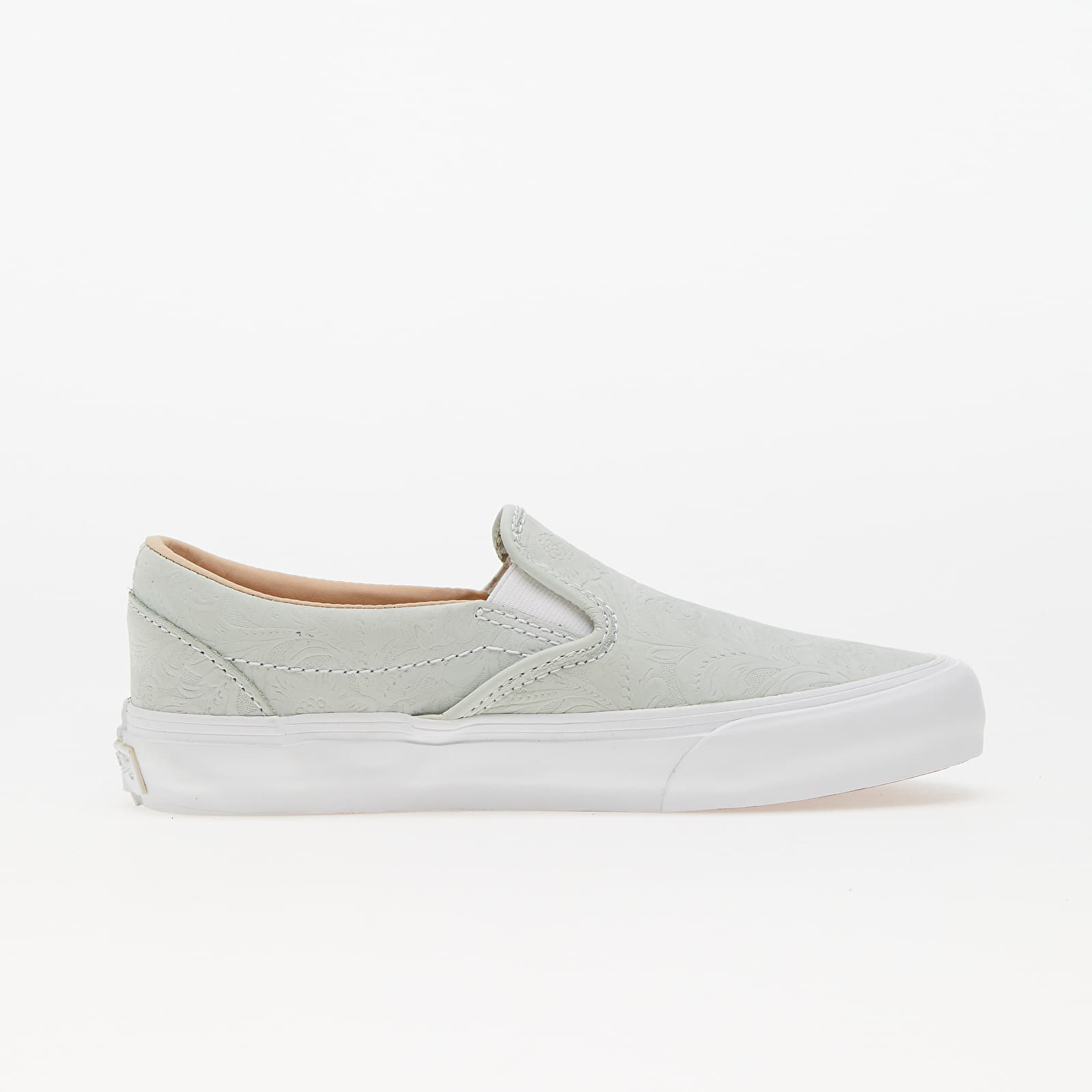Pánske tenisky a topánky Vans Vault Classic Slip-On VR3 LX Floral Imprint Light Green/ White