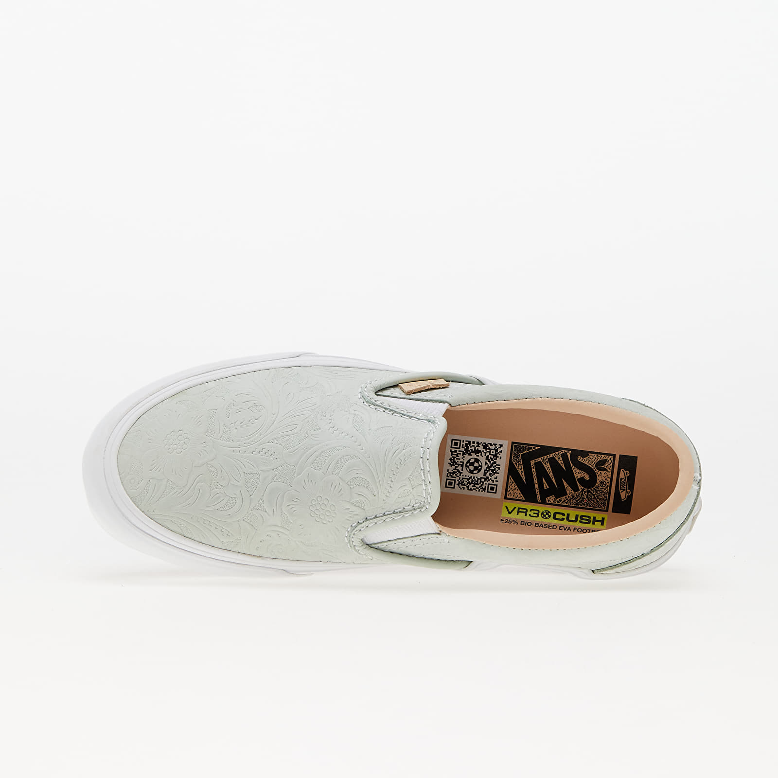 Pánske tenisky a topánky Vans Vault Classic Slip-On VR3 LX Floral Imprint Light Green/ White