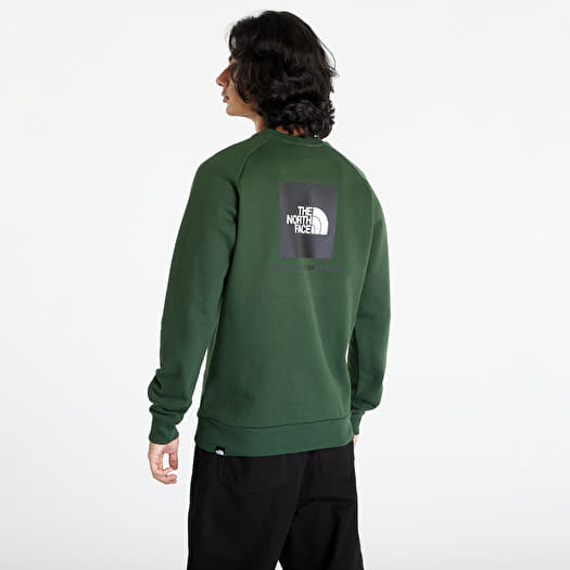 The north face raglan red box hoody sale