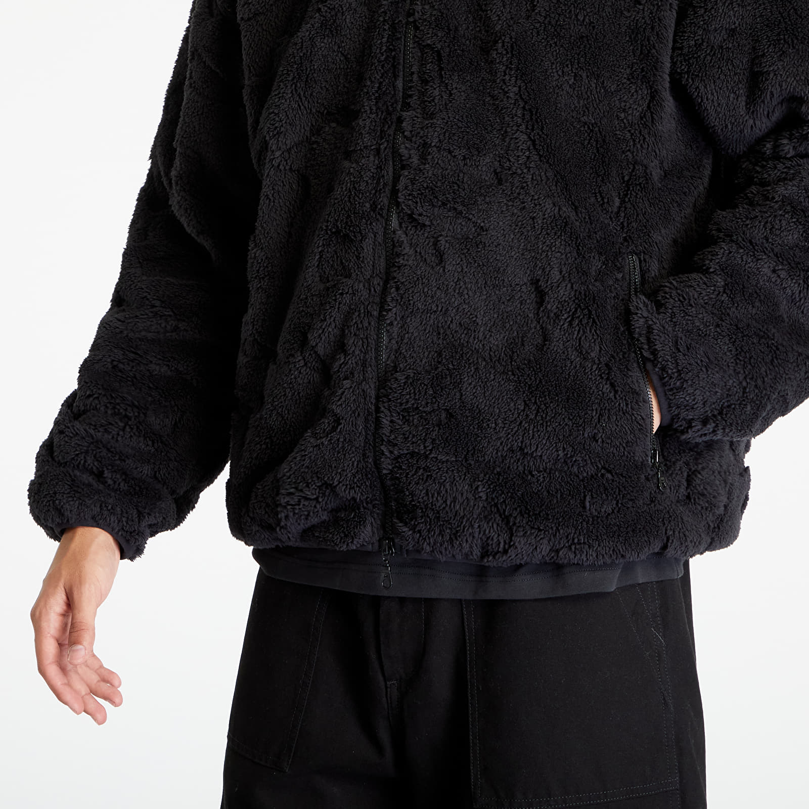 Jacken adidas Adventure Camo Fleece Full-zip Jacket Black