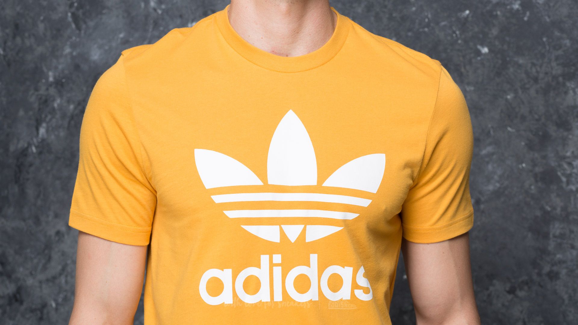 Adidas originals tape t-shirt yellow shop