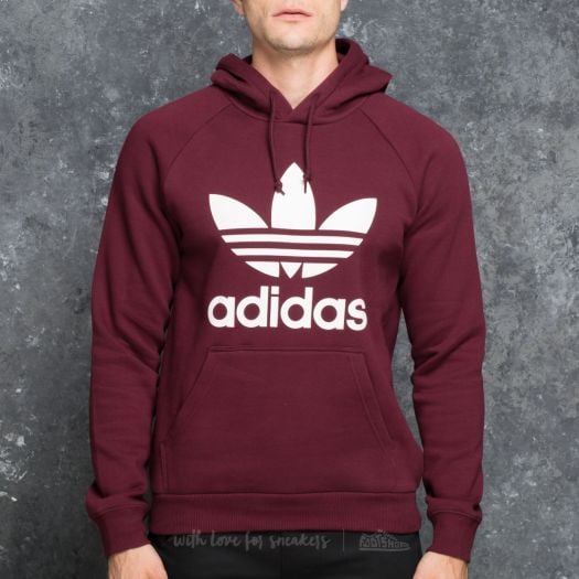 adidas Trefoil Hoody Maroon Footshop