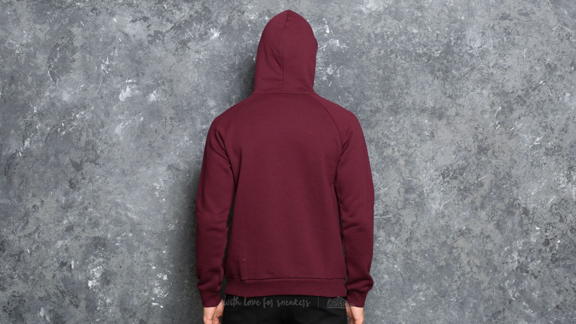 Maroon adidas trefoil hoodie 2025