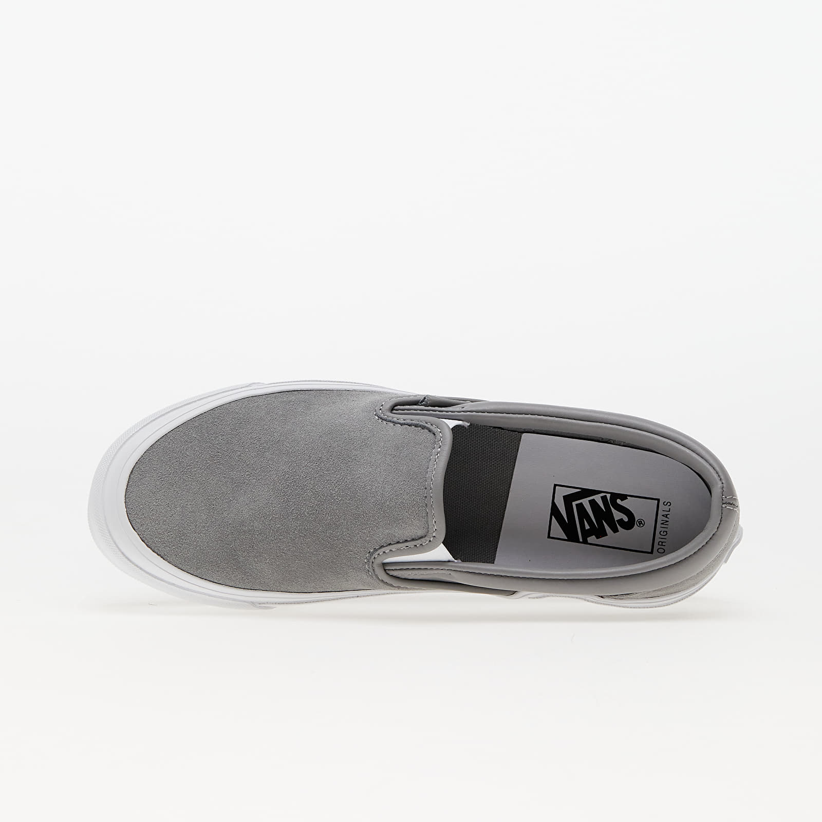 Pánske tenisky a topánky Vans Vault OG Classic Slip-On LX Suede/ Leather Moon Mist