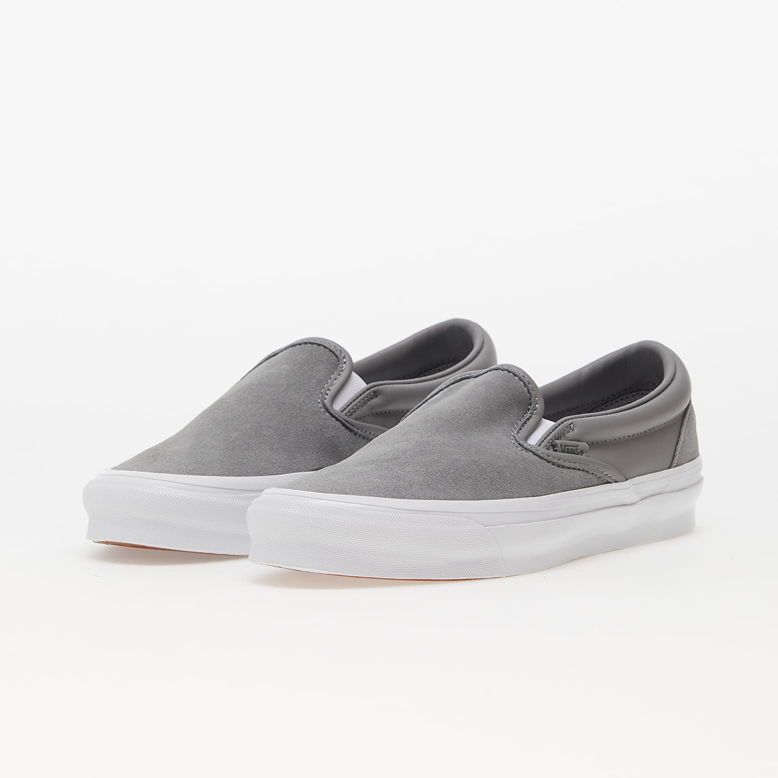 Gray womens slip on vans top