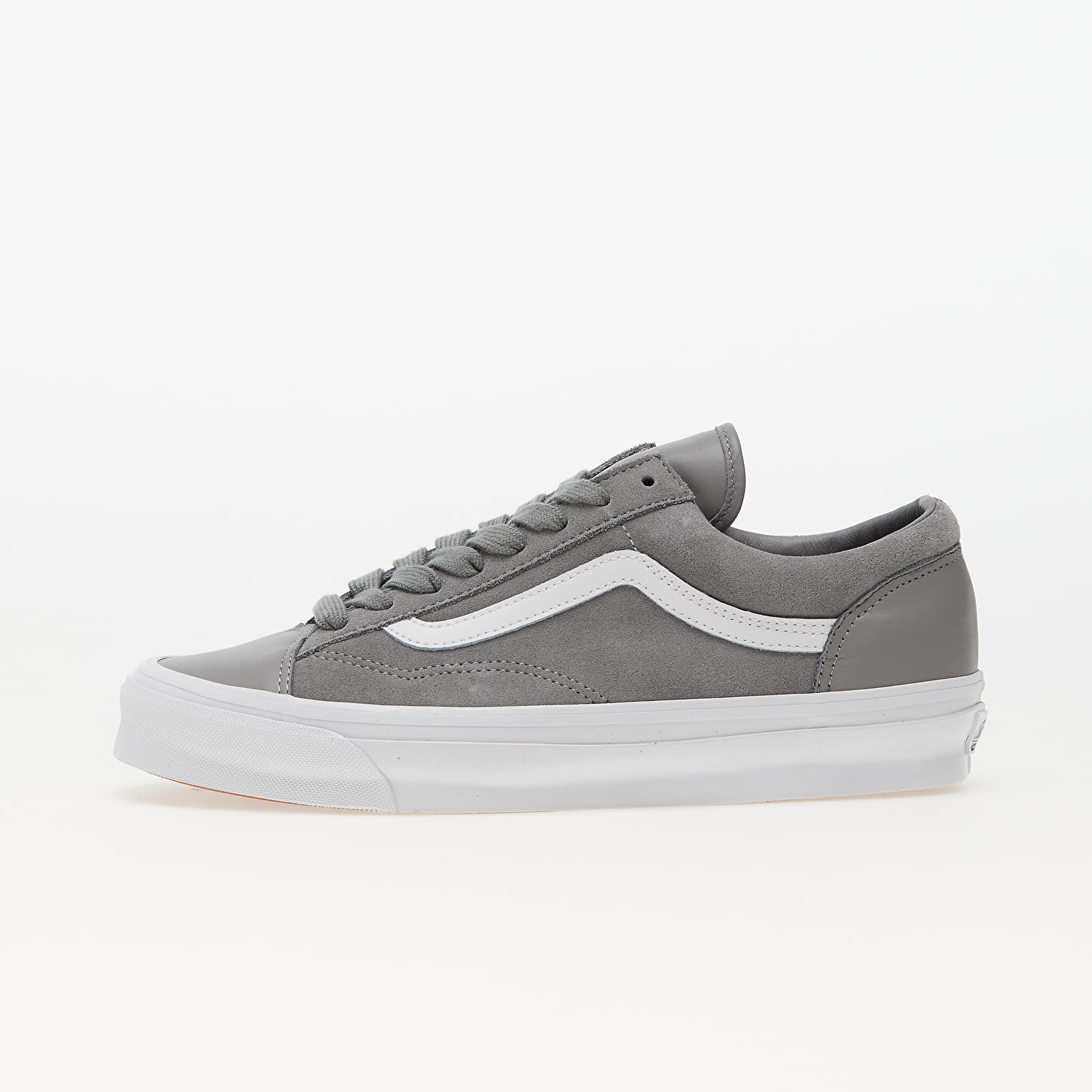 Grey leather clearance vans old skool