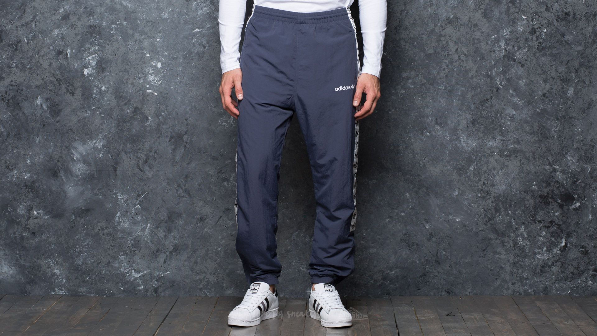 Pantalones adidas TNT Tape Wind Pant Trace Blue/ White