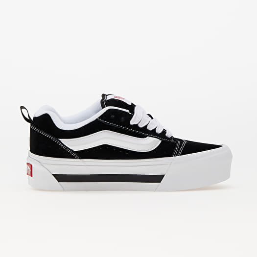 Vans platform black white outlet