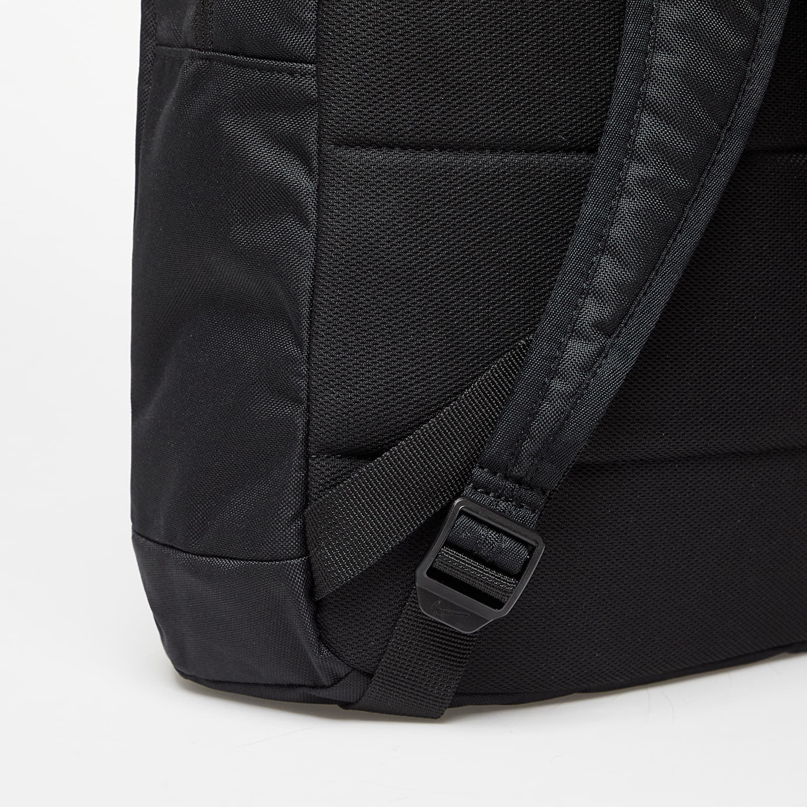 nike elemental backpack in black with neon swoosh