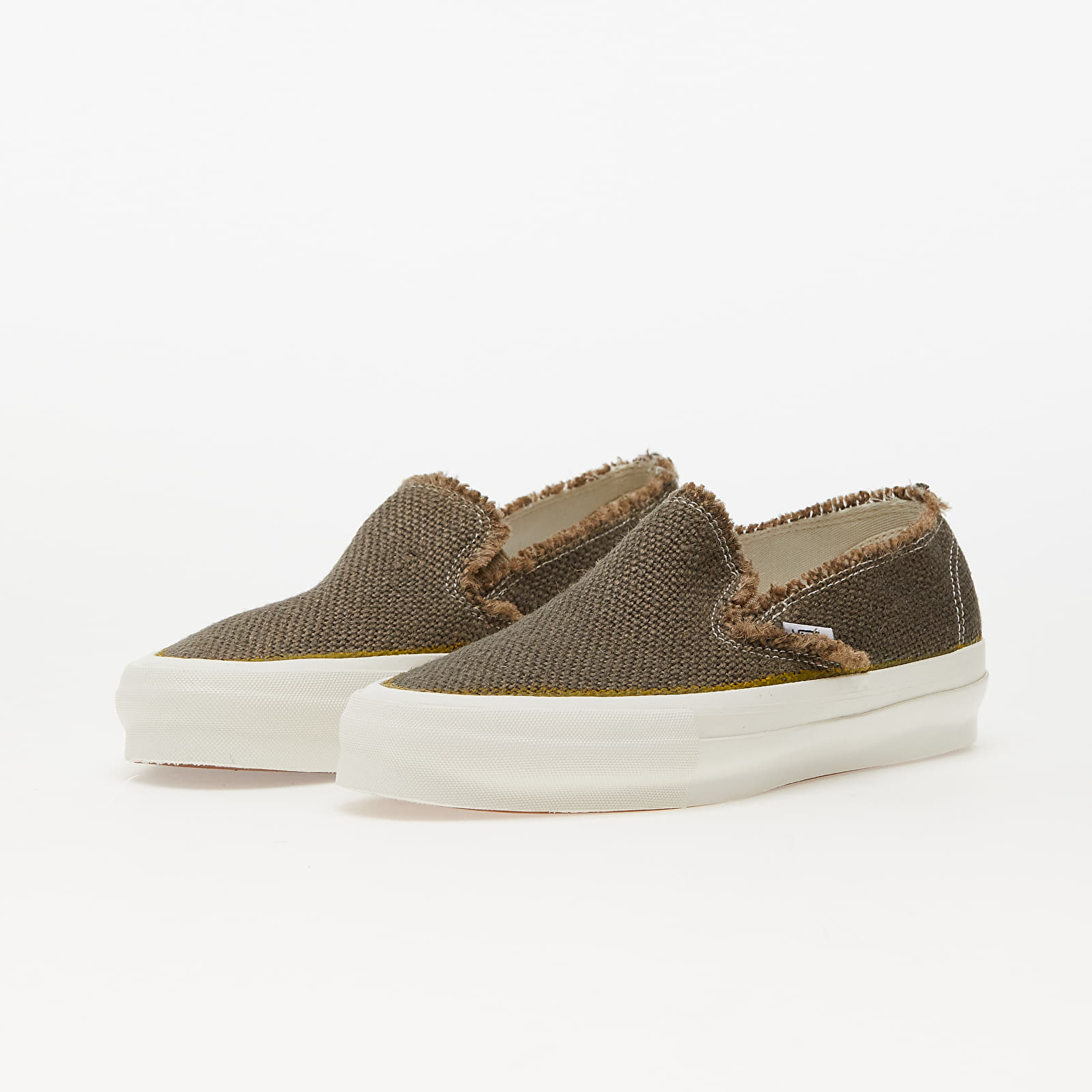 Încălțăminte și sneakerși pentru bărbați Vans Vault OG Style 48 Frayed LX Jute Canteen