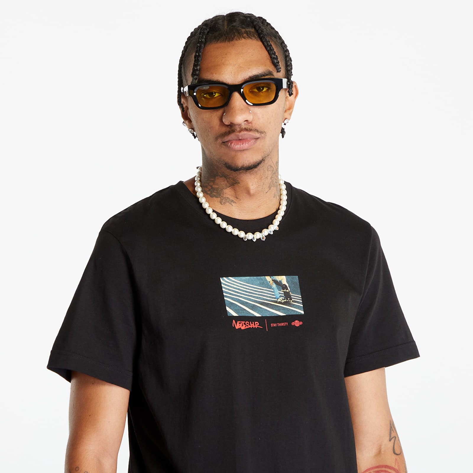 T-Shirts Footshop Surfing Concrete Waves T-Shirt UNISEX Black