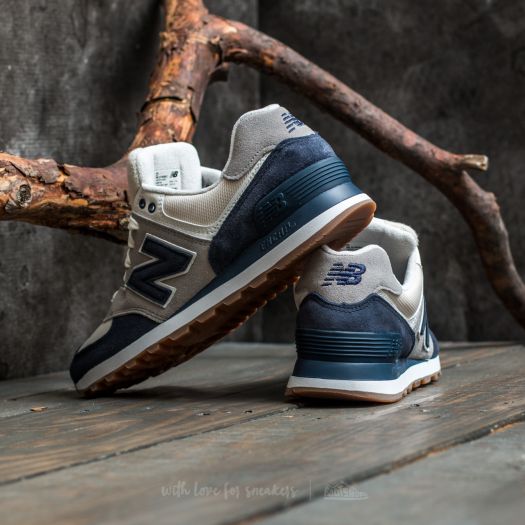 New balance 574 navy grey sales