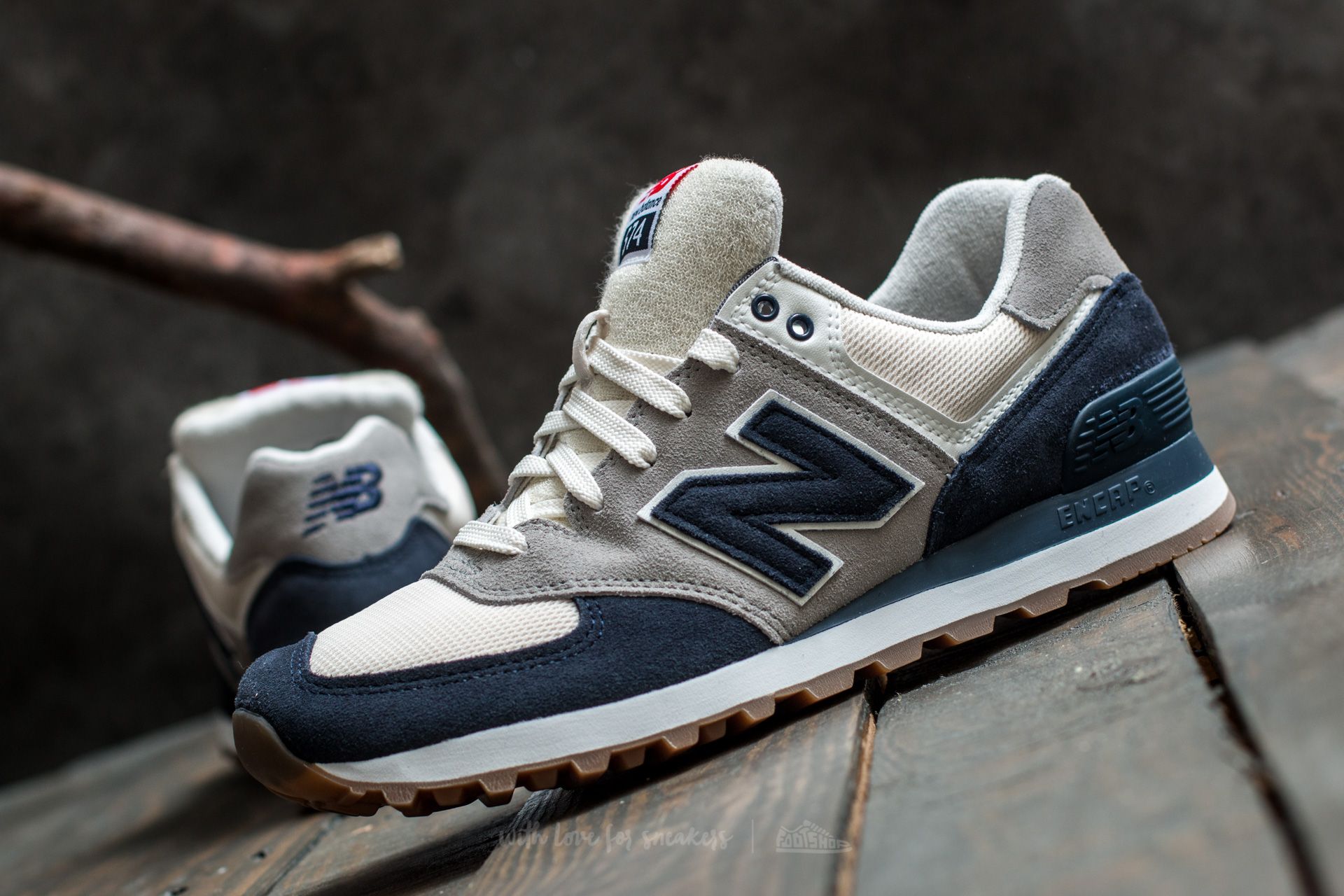Scarpe uomo New Balance 574 Navy/ Grey