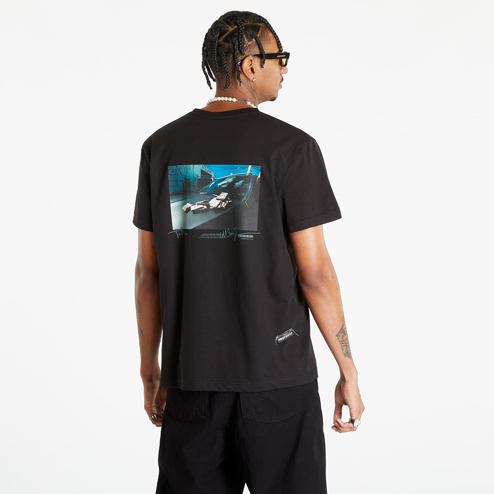 Pólók Footshop Money Ride T-Shirt UNISEX Black