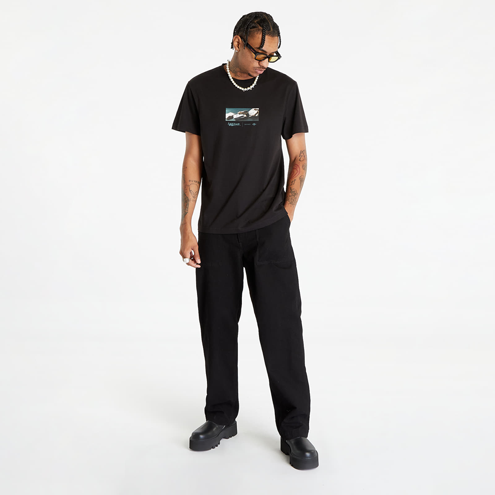 Pólók Footshop Money Ride T-Shirt UNISEX Black