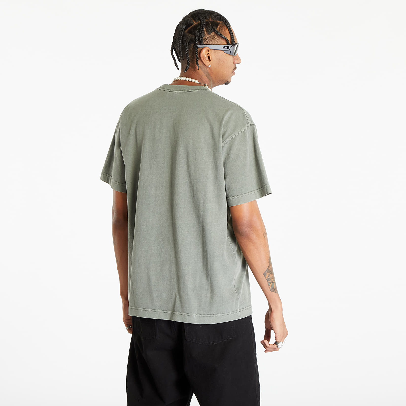 Tricouri  Carhartt WIP S/S Vista T-Shirt UNISEX Smoke Green Garment Dyed