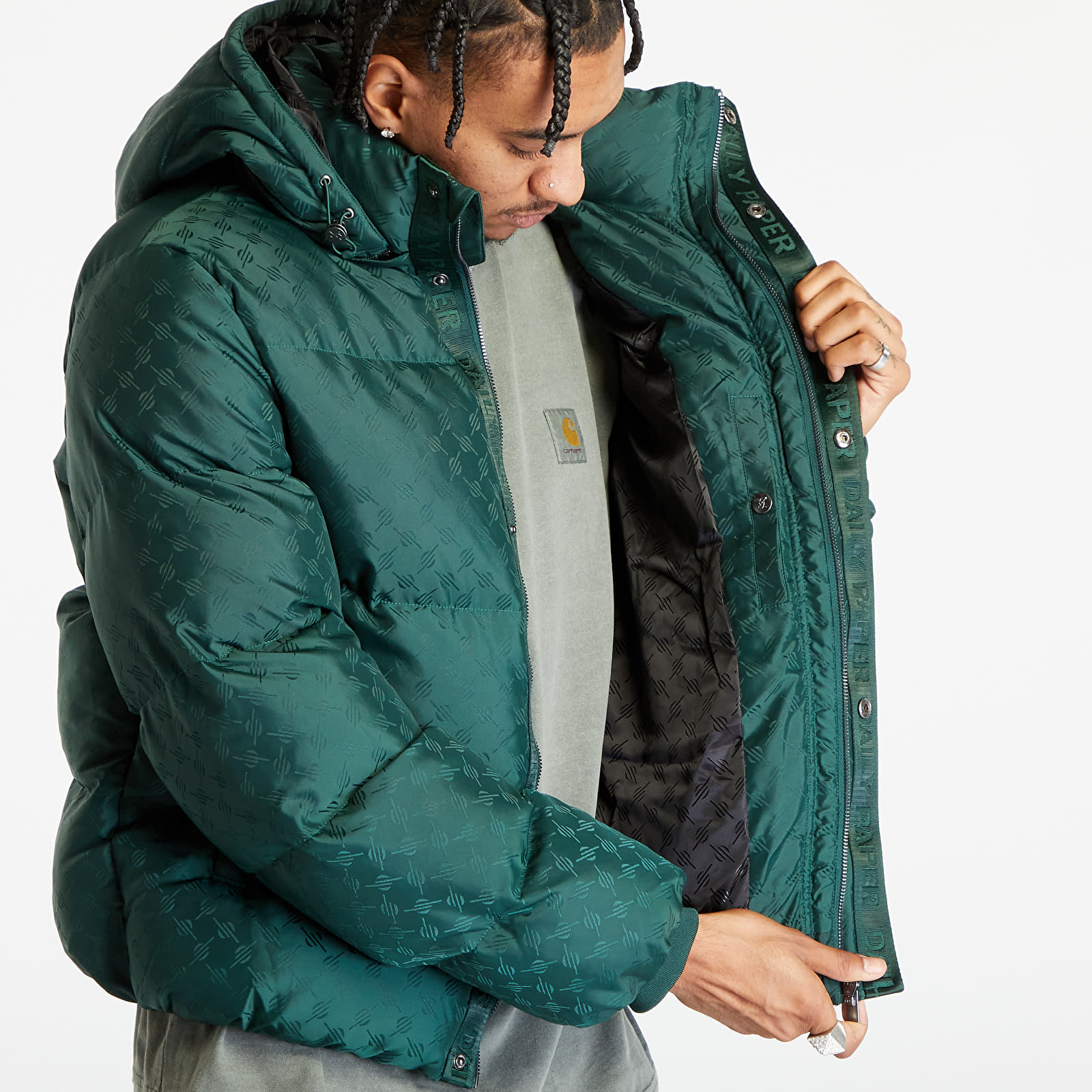 Teal puffer deals jacket mens