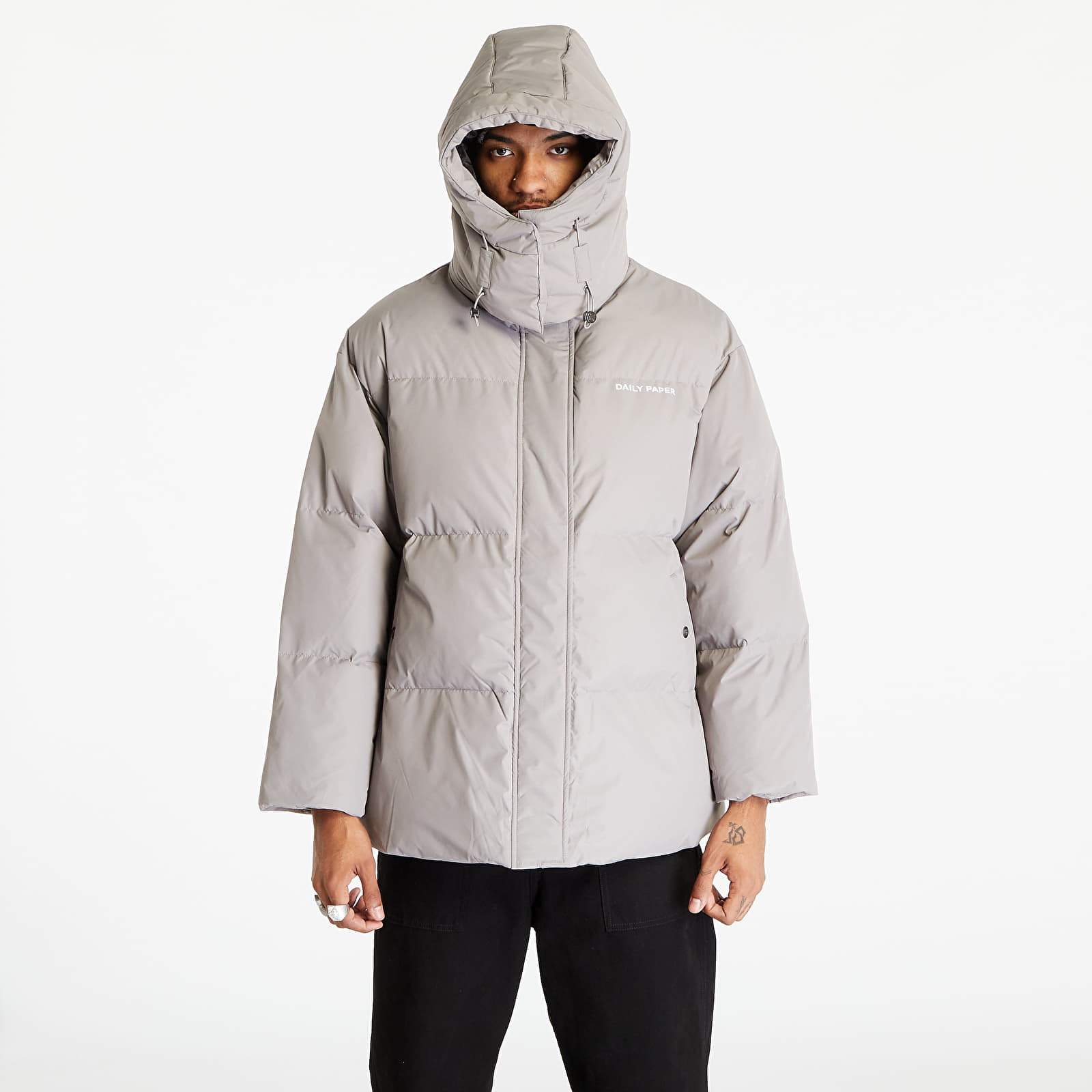 Jackets Daily Paper Ricole Puffer Jacket UNISEX Grey Flannel