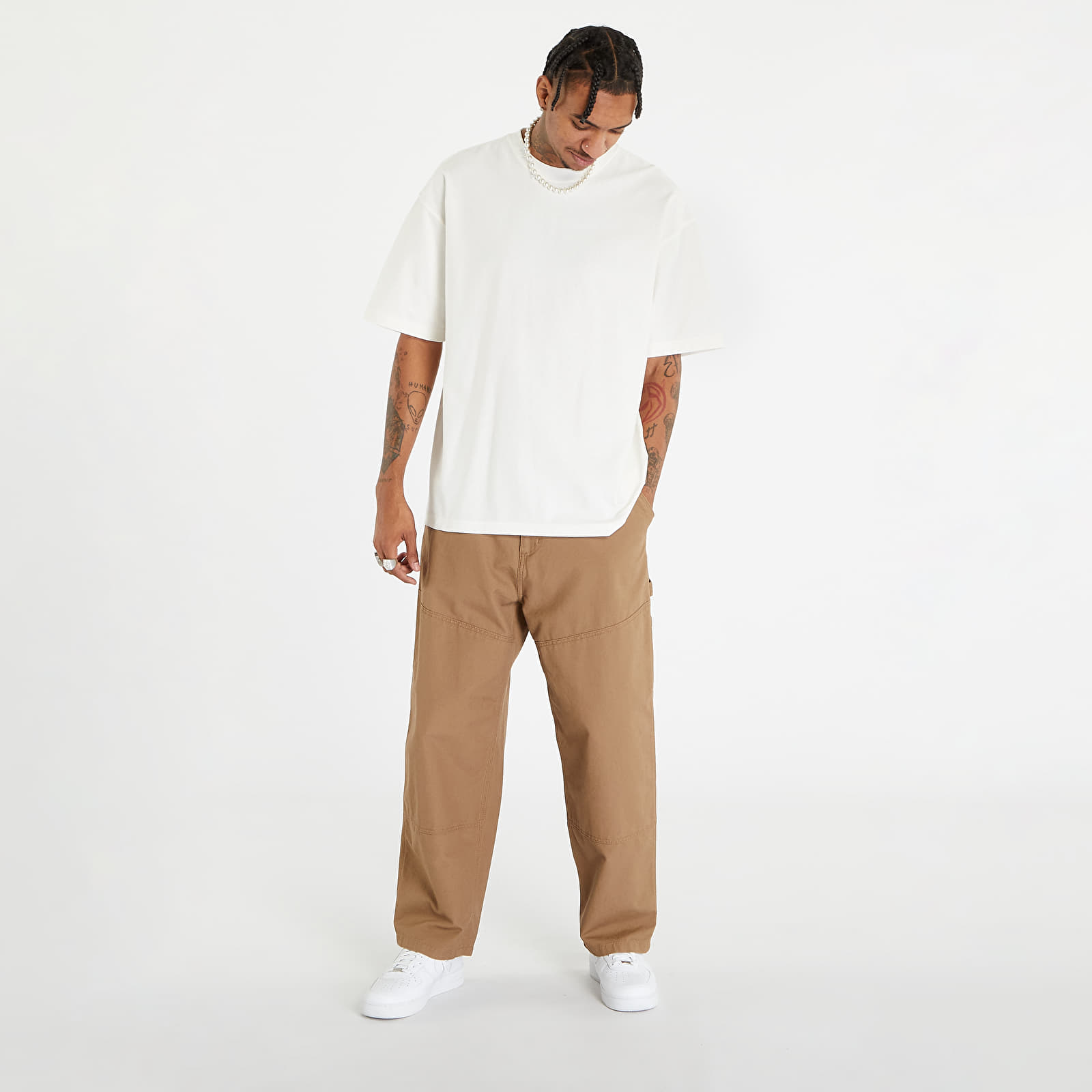 Pantaloni și blugi Carhartt WIP Wide Panel Pant UNISEX Buffalo Rinsed
