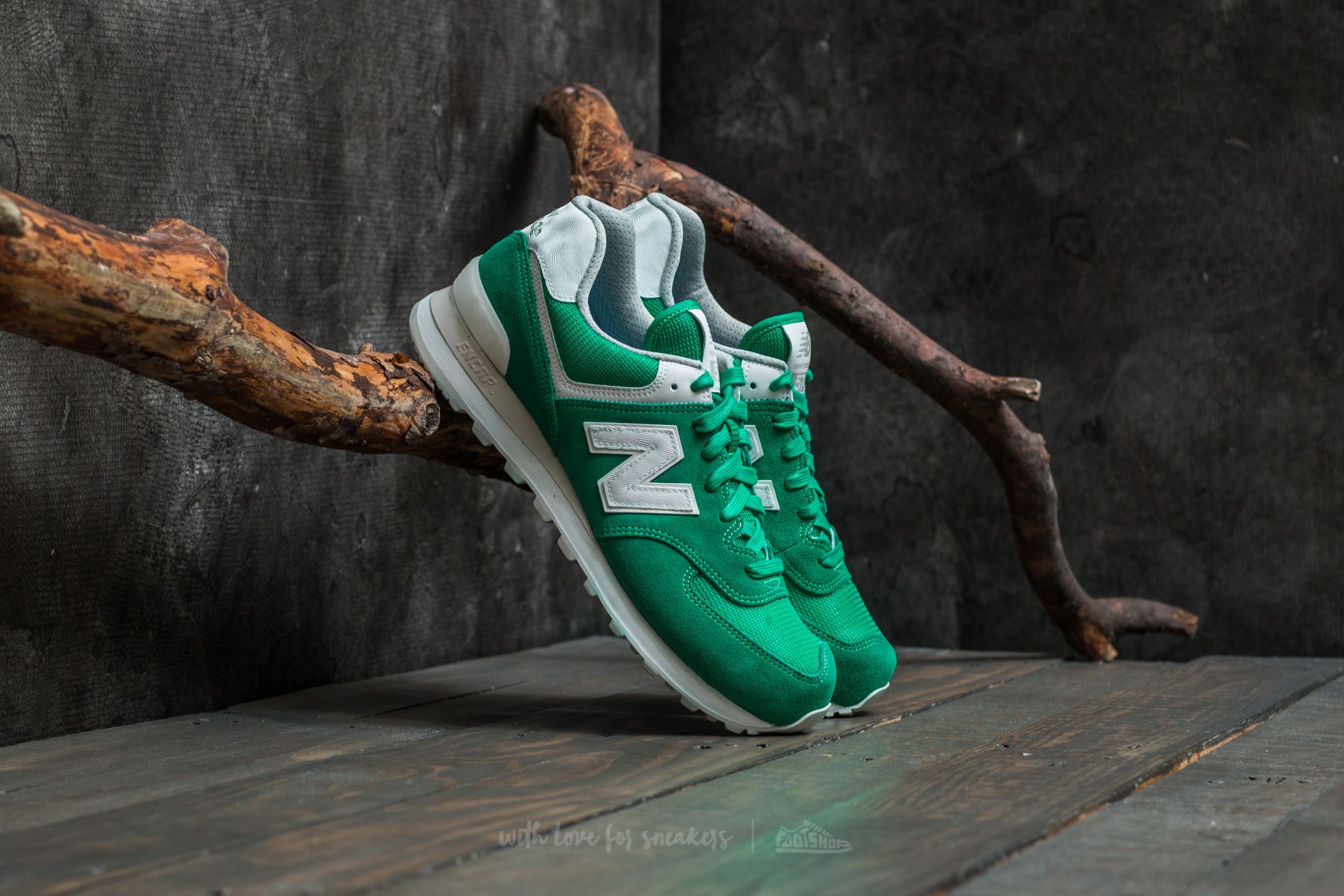 New balance 574 hombre verde clearance