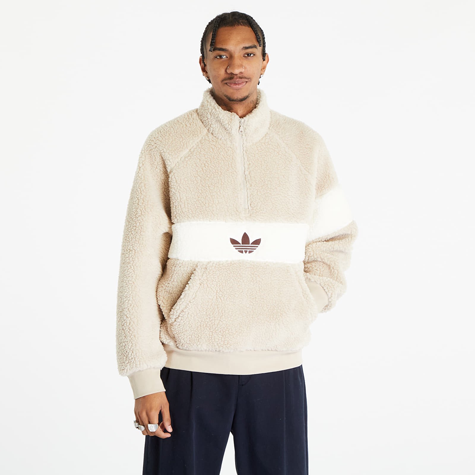 Hoodies and sweatshirts adidas Winter Fleece Jacket Wonder Beige