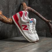 New Balance 574 Red/ Sea Salt