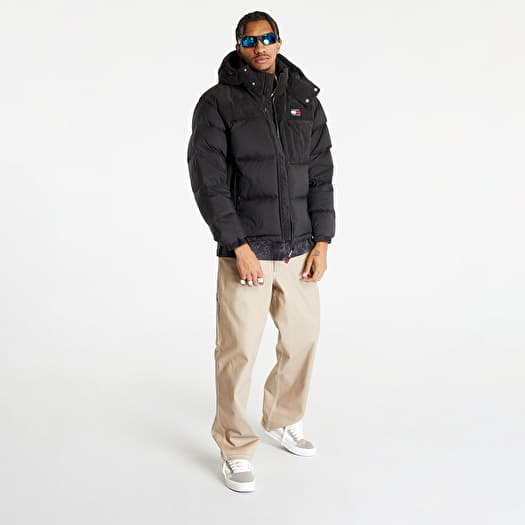 Jackets Tommy Jeans Cord Mix Alaska Puffer Jacket Black