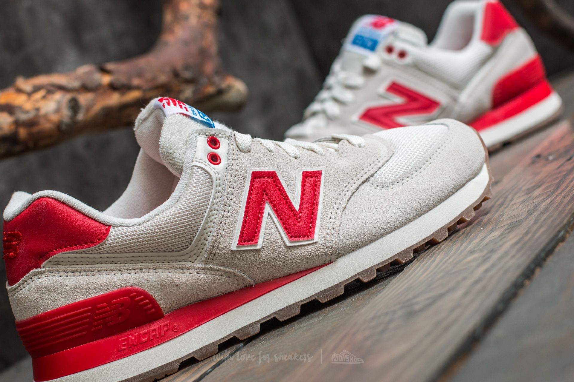 Scarpe donna New Balance 574 Red/ Sea Salt
