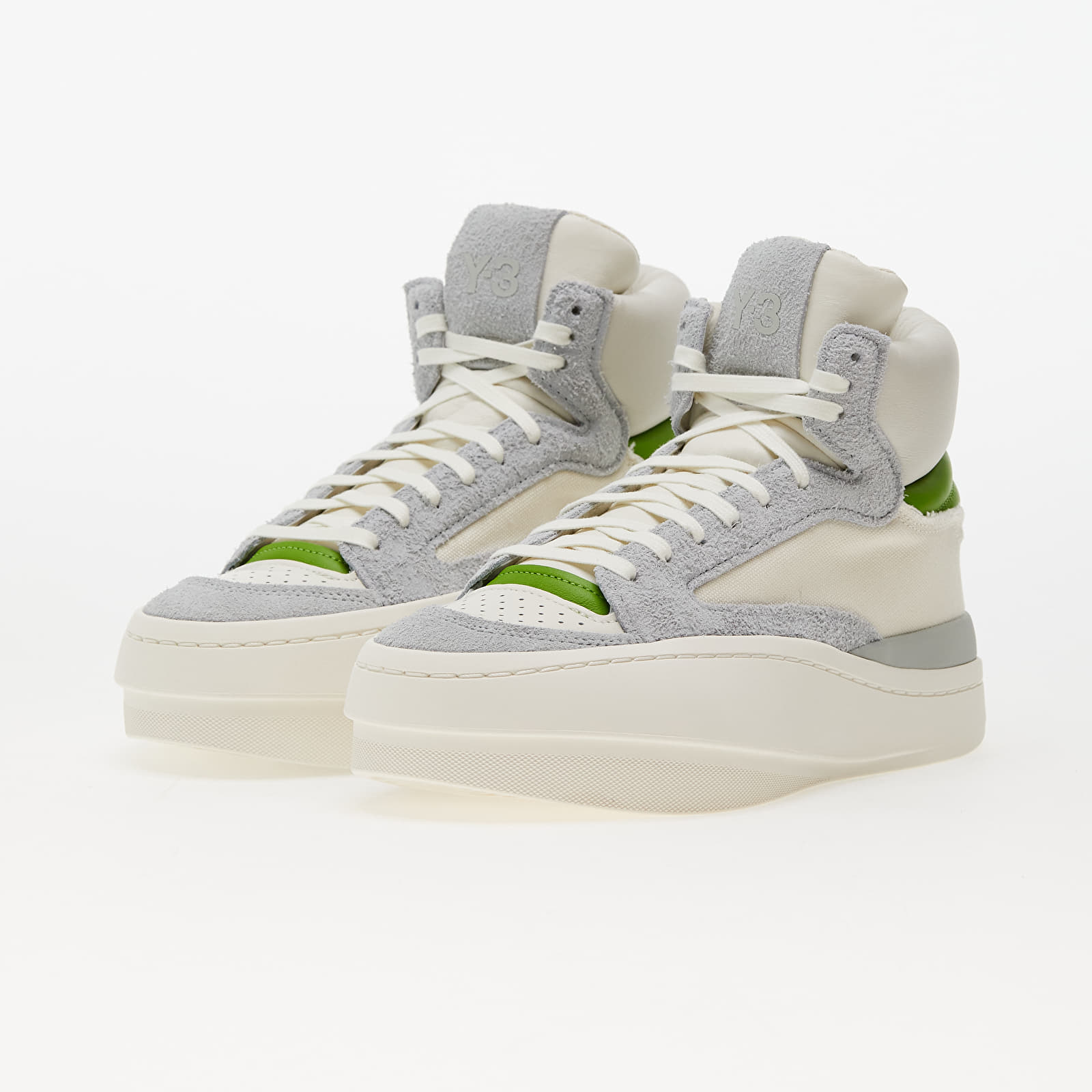 Чоловіче взуття Y-3 Centennial Hi Off White/ Team Rave Green/ Wonder Silver