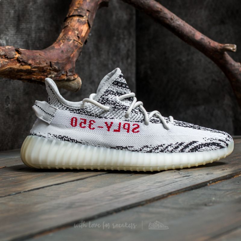 Yeezy Boost 350 V2 White/ Core Black/ Red | Footshop