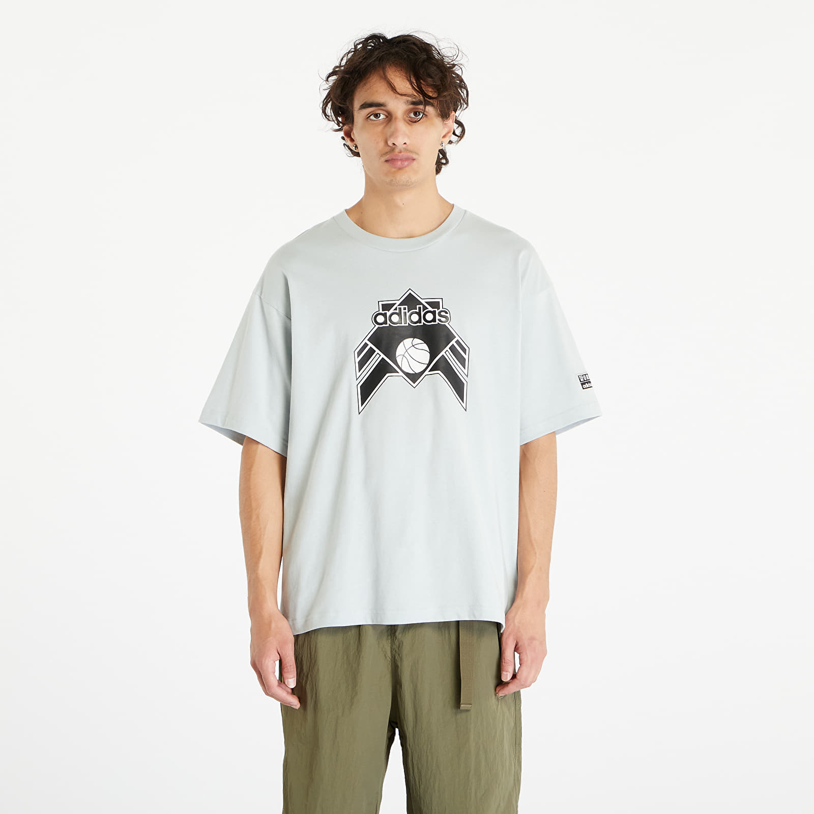 Levně adidas Graphic Tee Wonder Silver