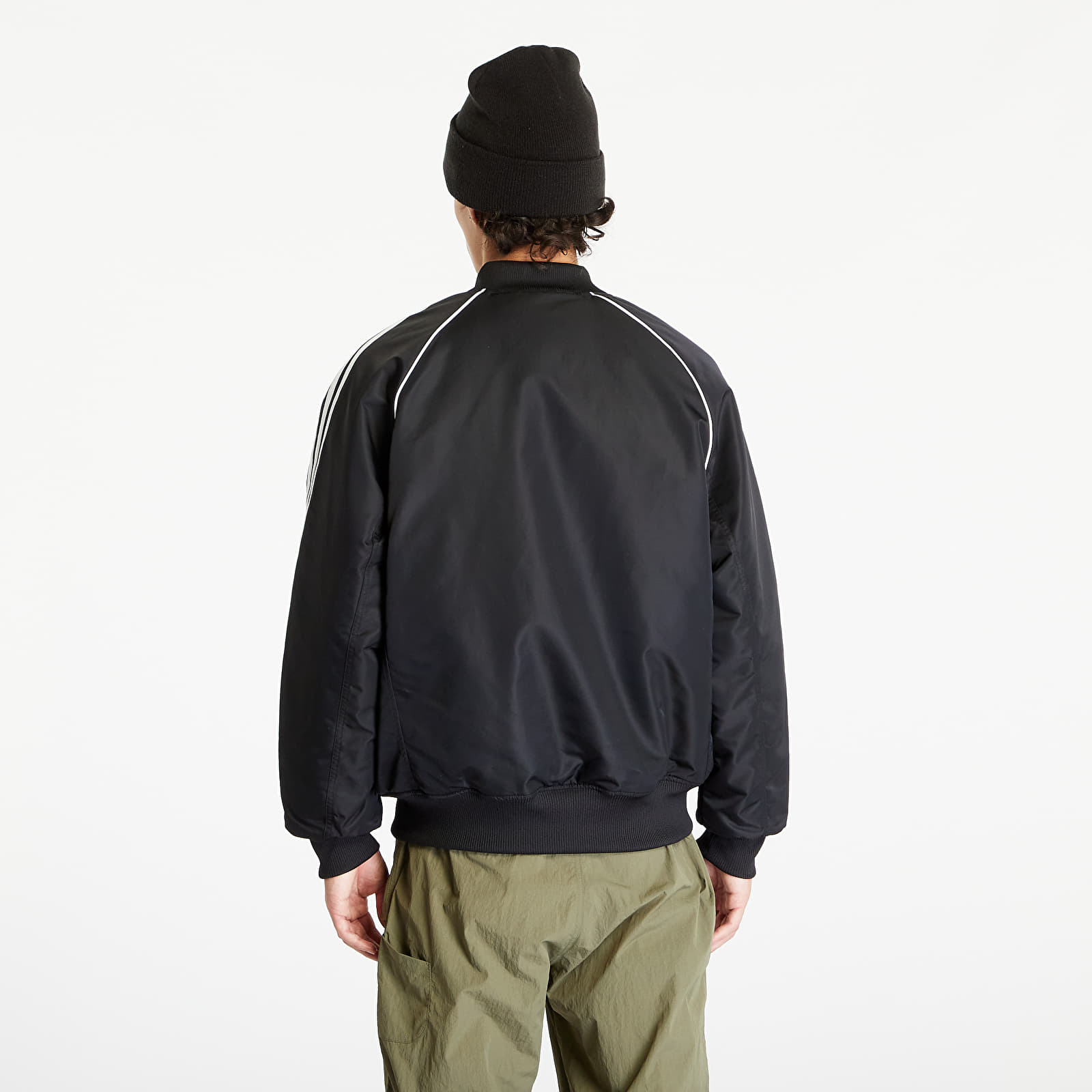 Bombery adidas Comm Sustainability Varsity Bomber Jacket Black