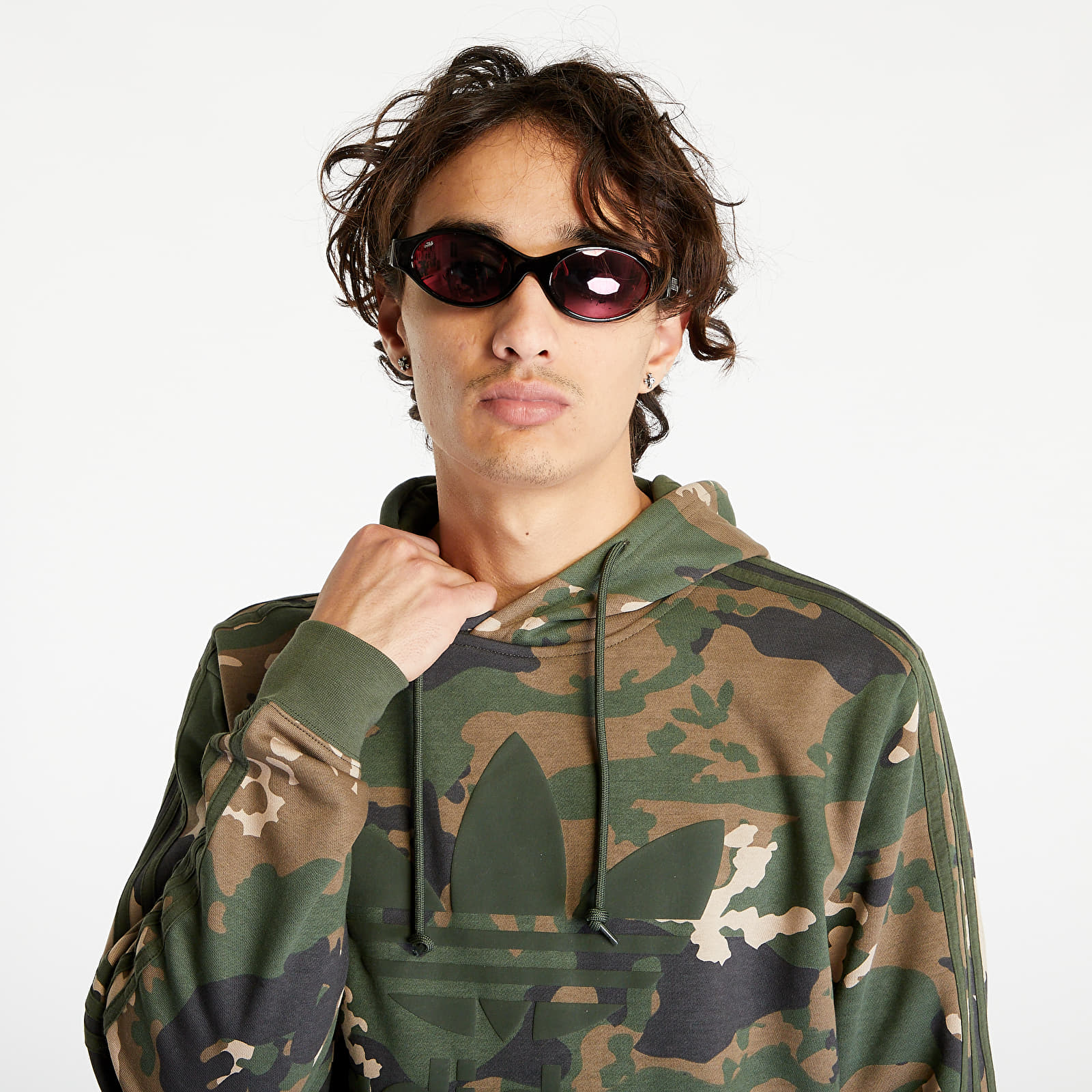 Hoodies and sweatshirts adidas Graphics Camo Hoodie Shadow Green