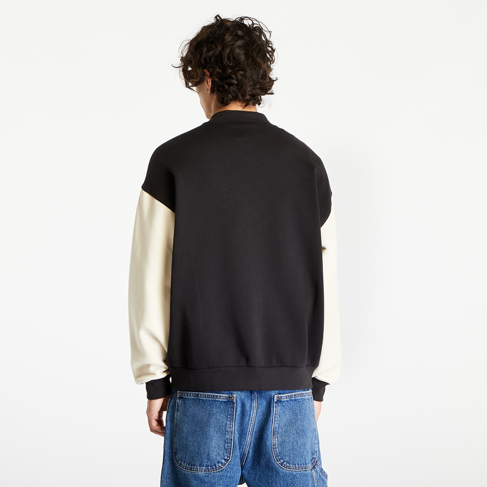 Mikiny Champion Bomber Sweatshirt Black/ Sand
