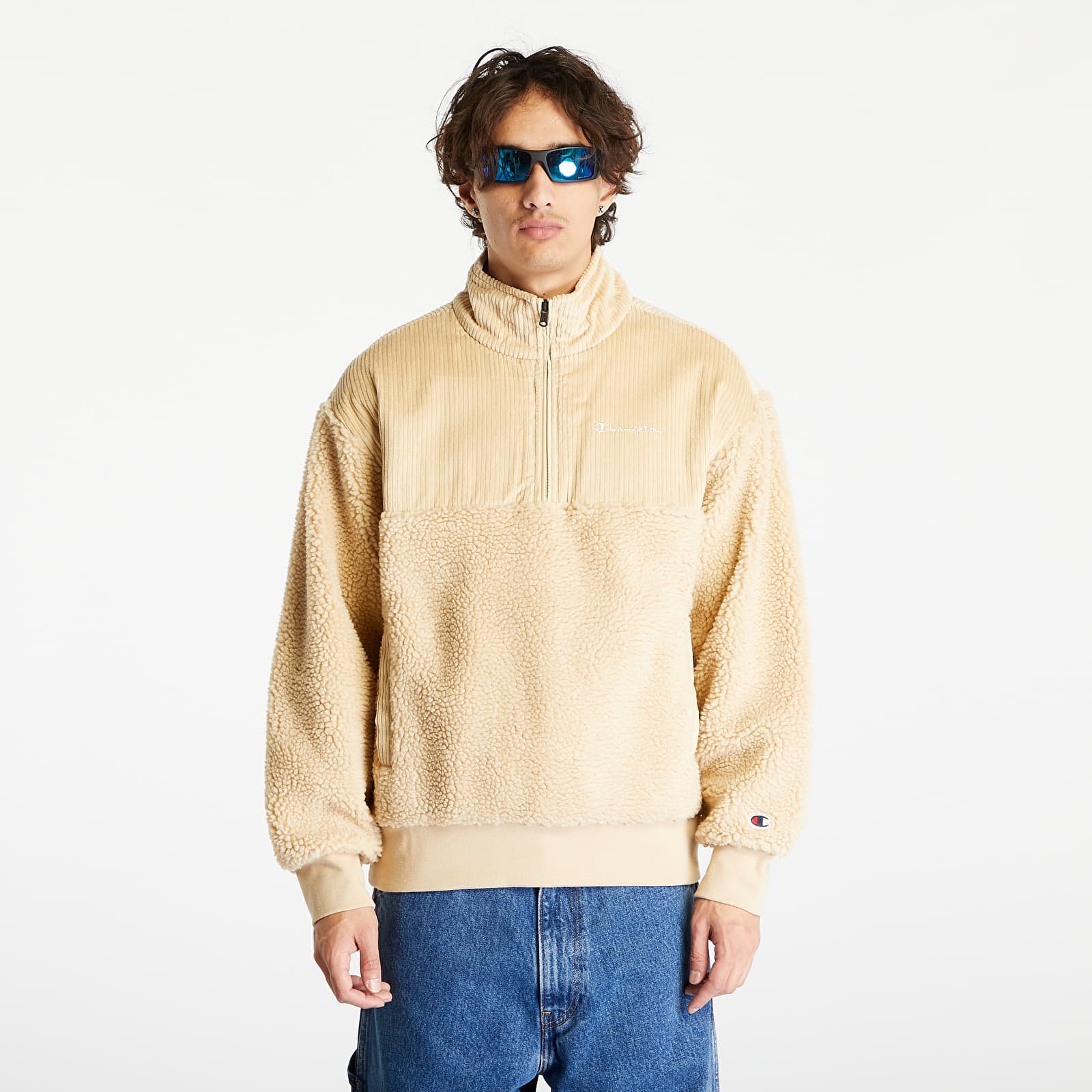 Felpe Champion Half Zip Top Creamy