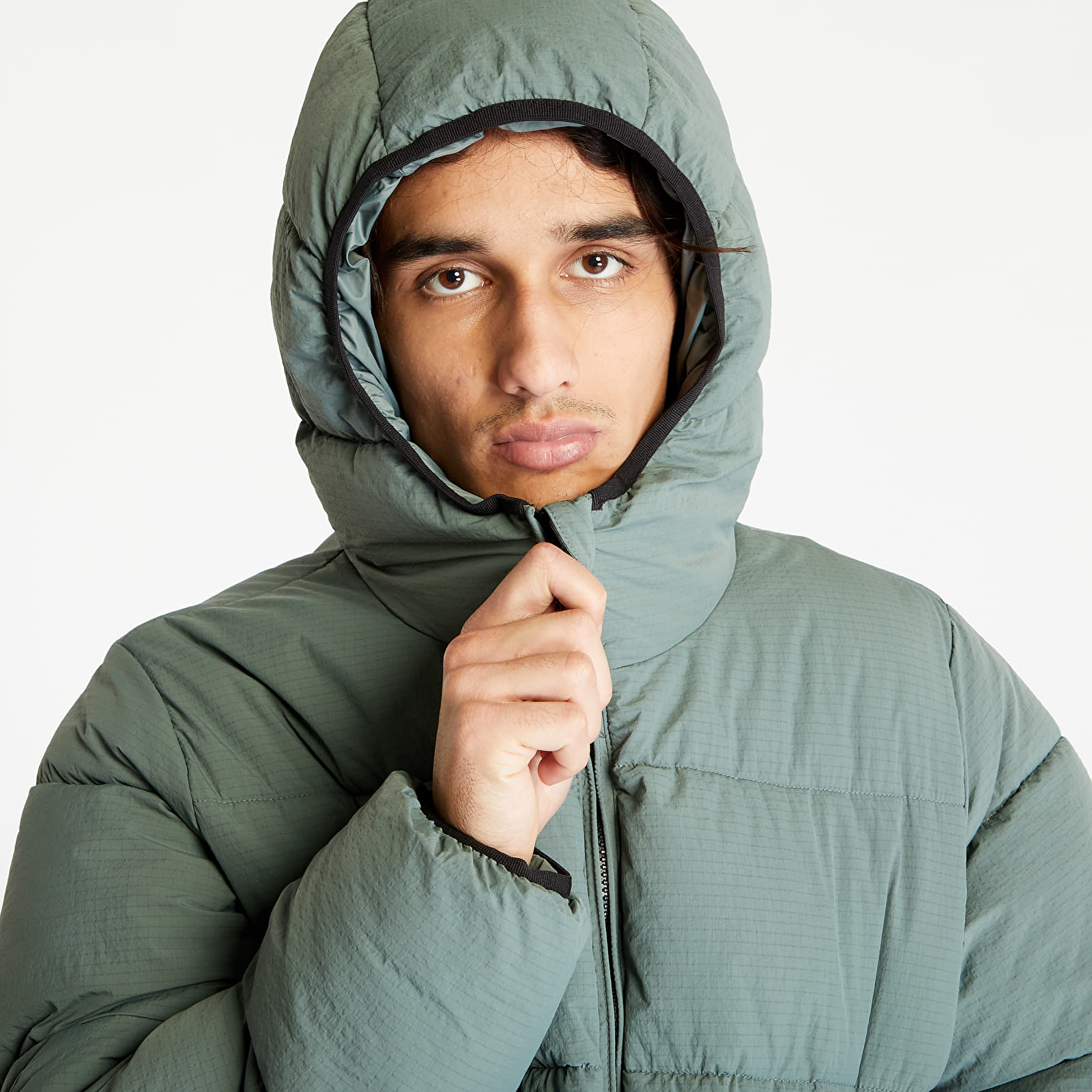 Jackets Champion Hooded Jacket Light Greenish Blue Footshop