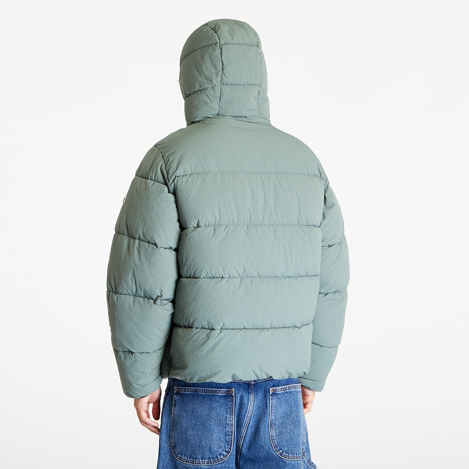 Jackets Champion Hooded Jacket Light Greenish Blue