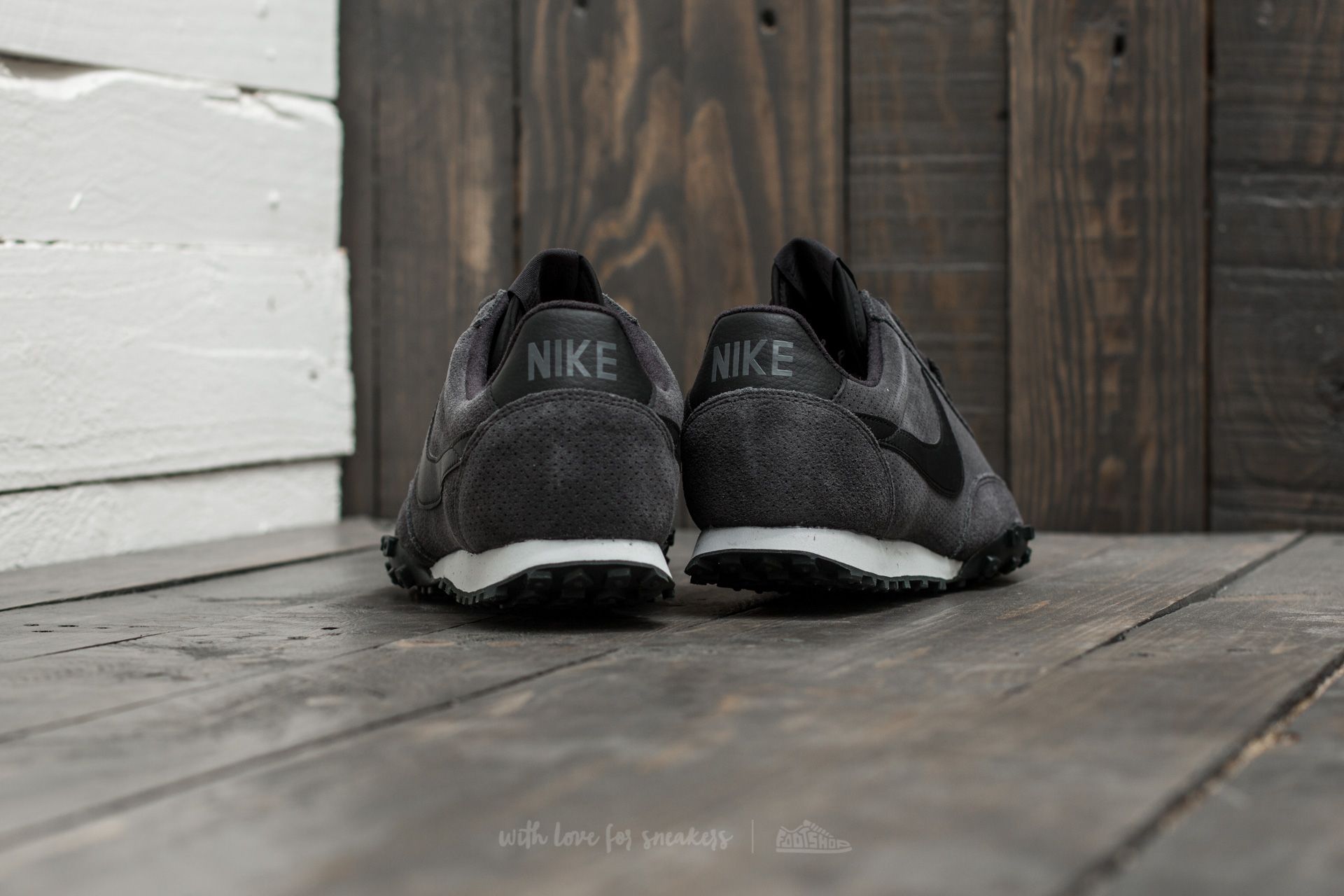 Men's shoes Nike Waffle Racer '17 Leather Anthracite/ Black-Black