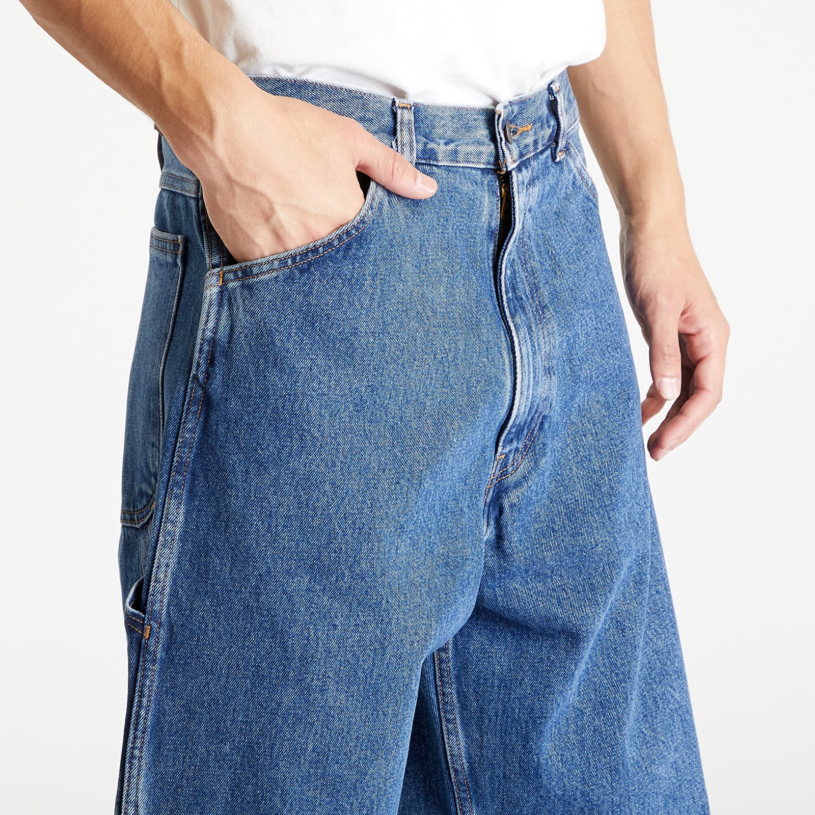 Levi s Skate Crop Carpenter Jeans Med Indigo Worn In Footshop