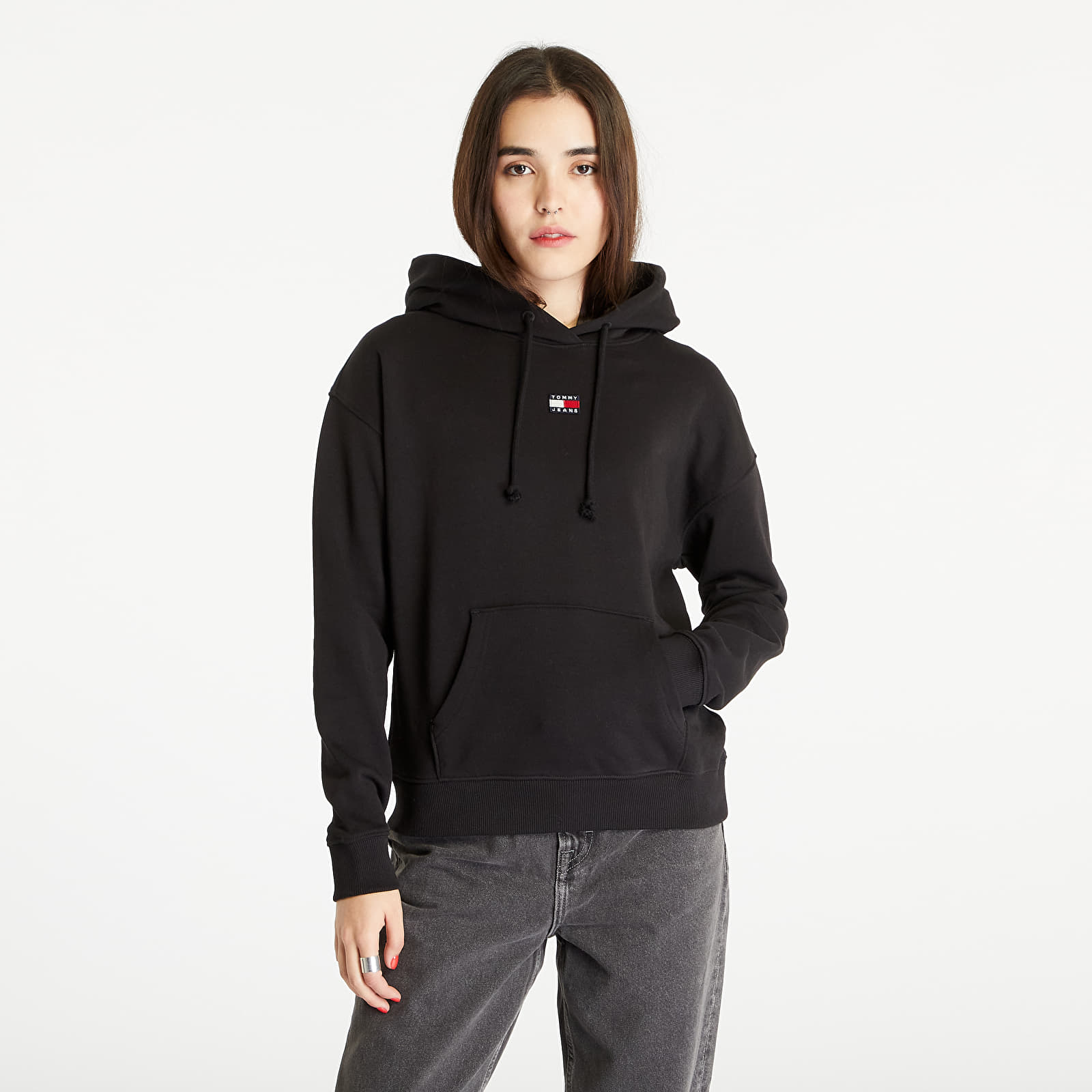 Tommy Hilfiger - Tommy Jeans Boxy Badge Hoodie Black