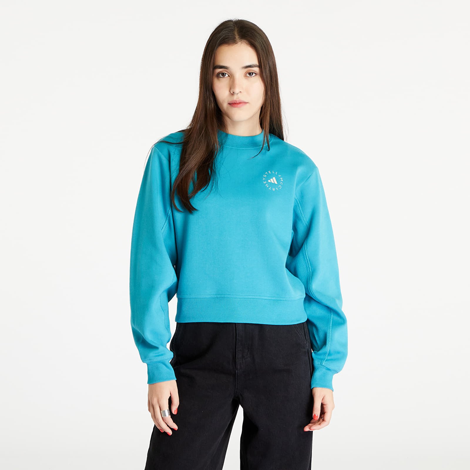 Hoodies and sweatshirts adidas x Stella McCartney Sportswear Sweatshirt Blue Bay-Smc