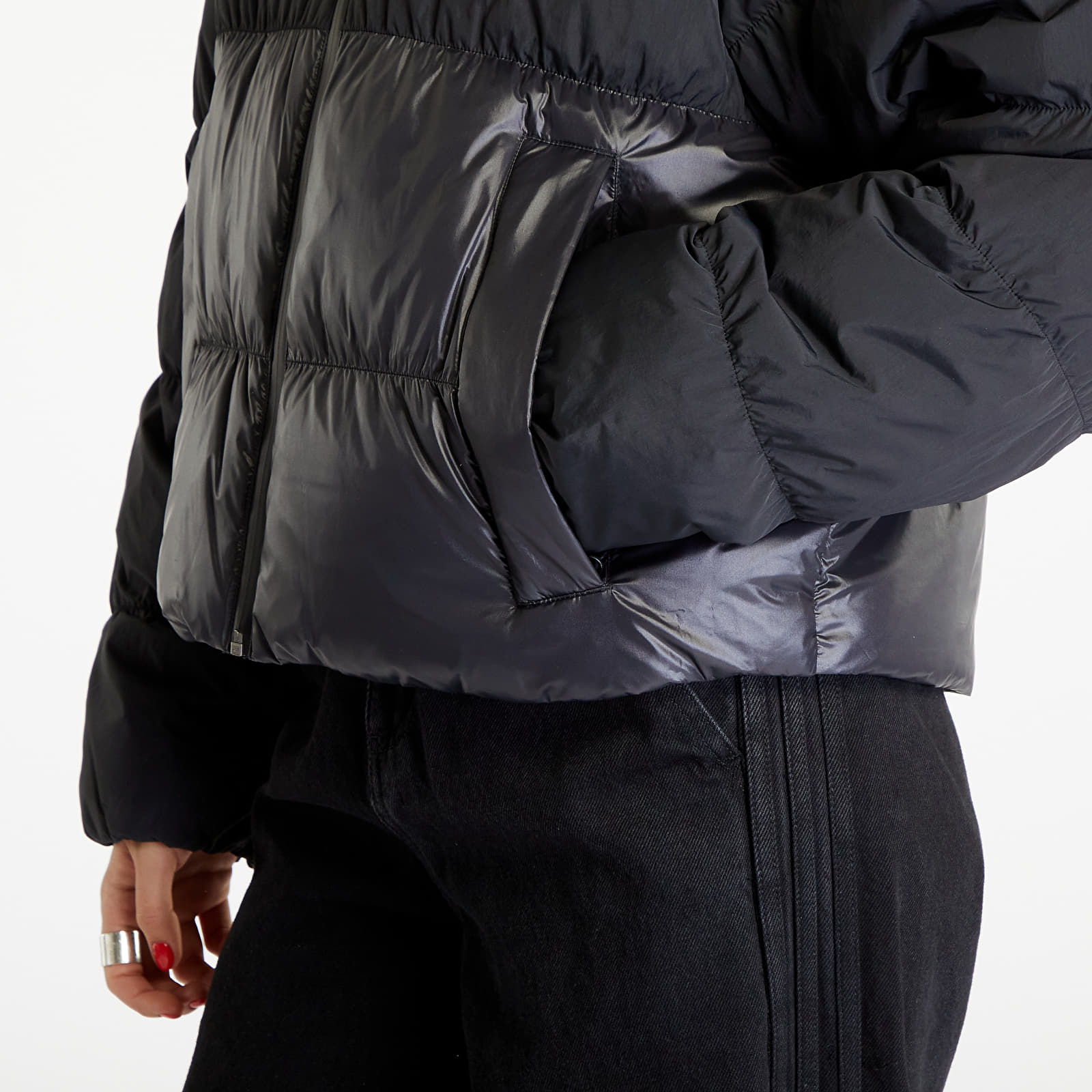 Kabátok adidas Regen Cropped Jacket Black