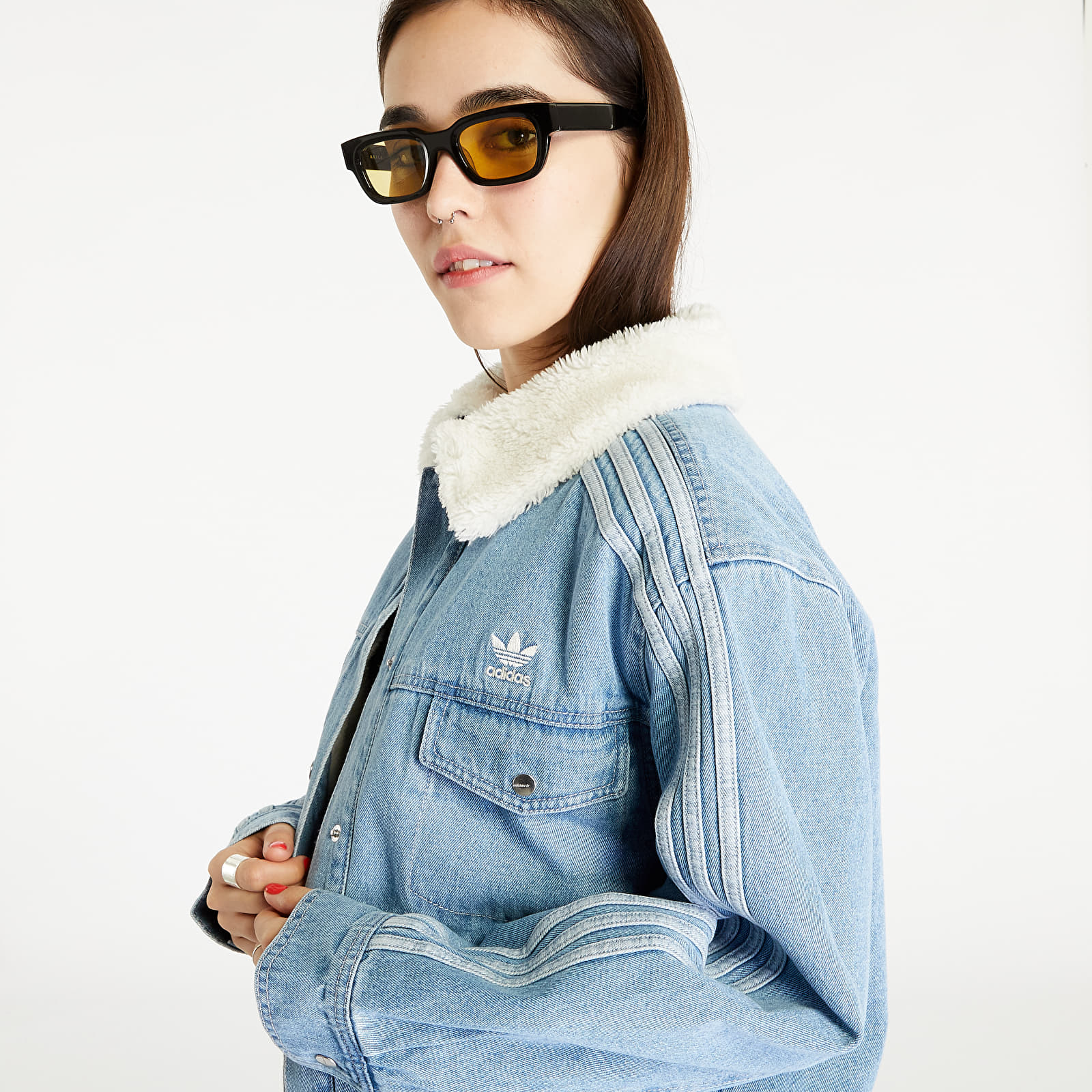 Jacken adidas Denim Jacket Clear Blue