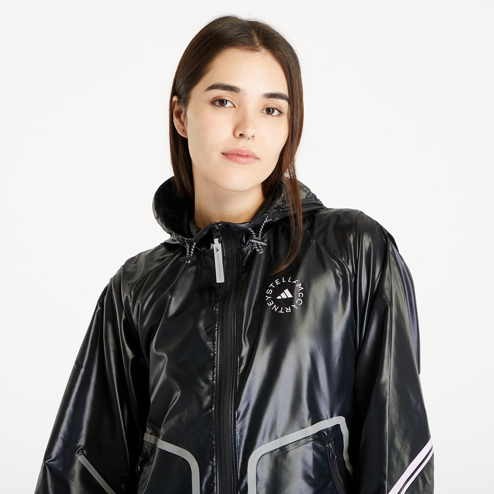 Impermeabile adidas x Stella McCartney TruePace Running Jacket Black